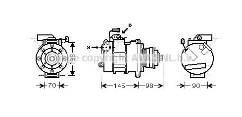 AVA QUALITY COOLING Компрессор, кондиционер AIK280